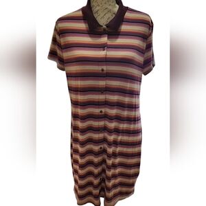 Kids XXL Wild Fable Stripped Button Up tshirt dress. Perfect for School